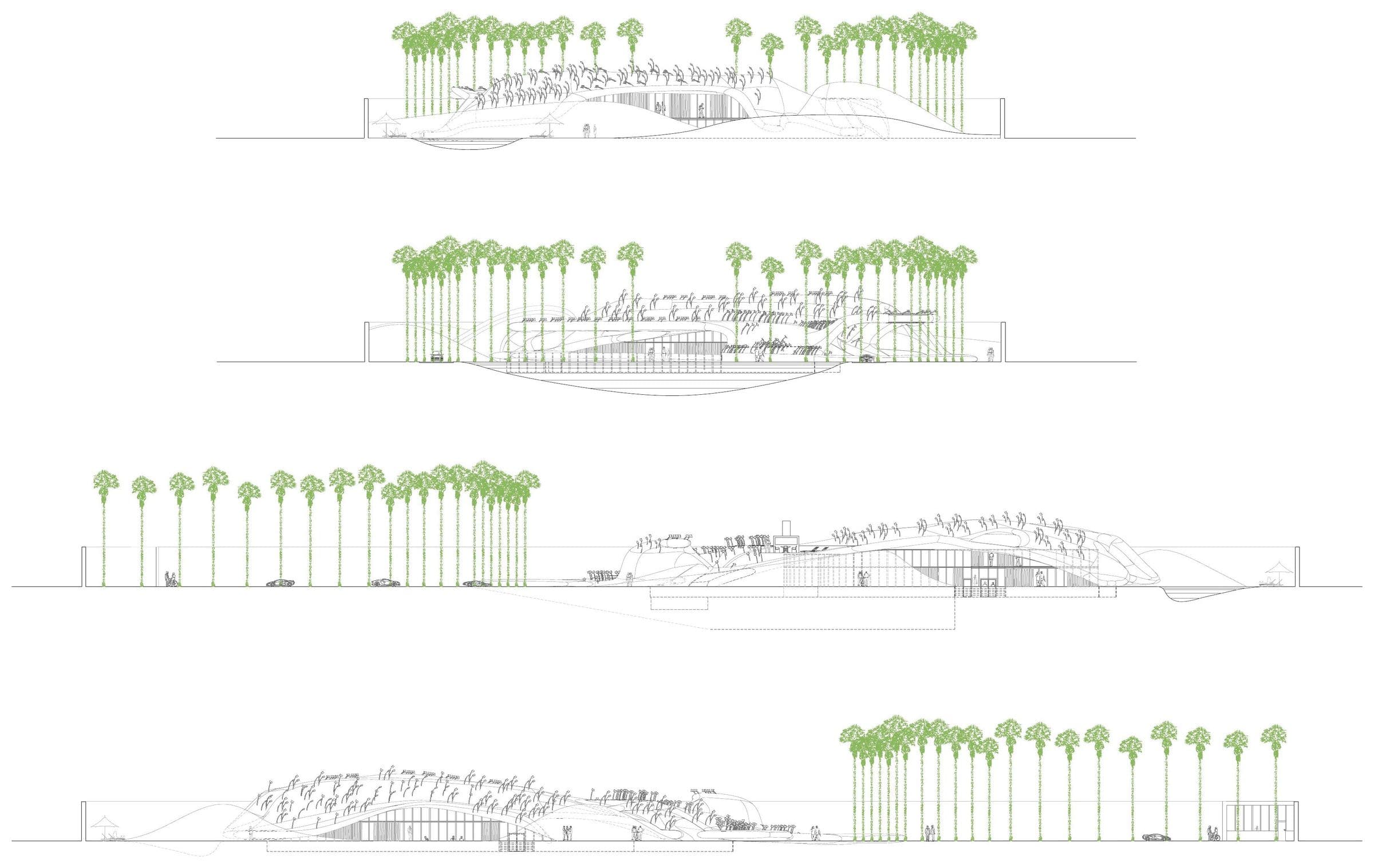 The Storm of Gold Dust Villa, Elevations