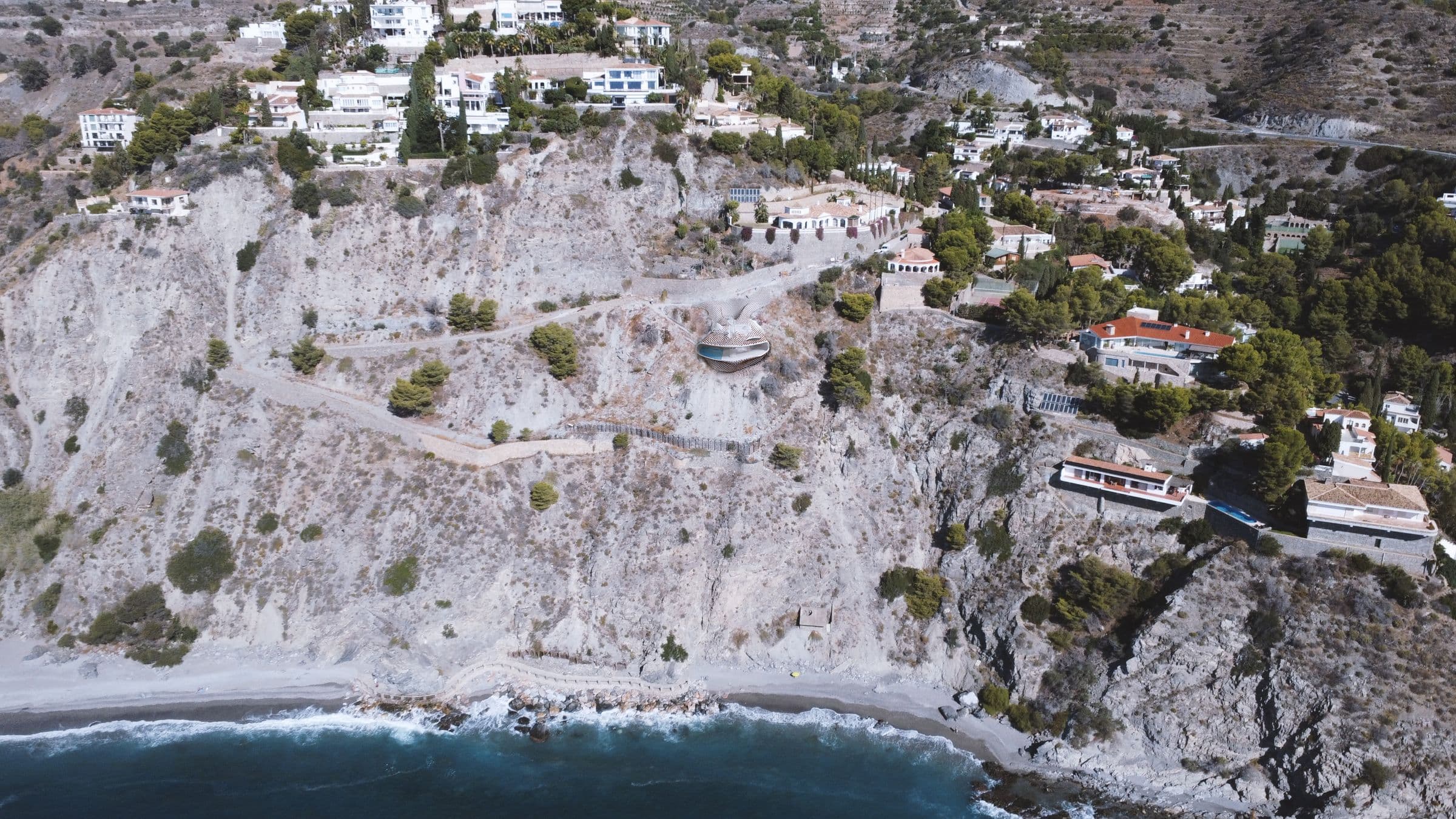 Photomontage on the coast