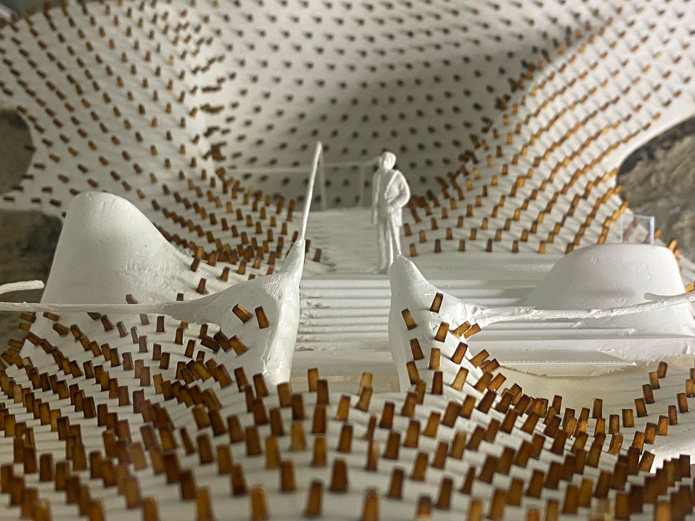 House on the Cliff II, Model, detail