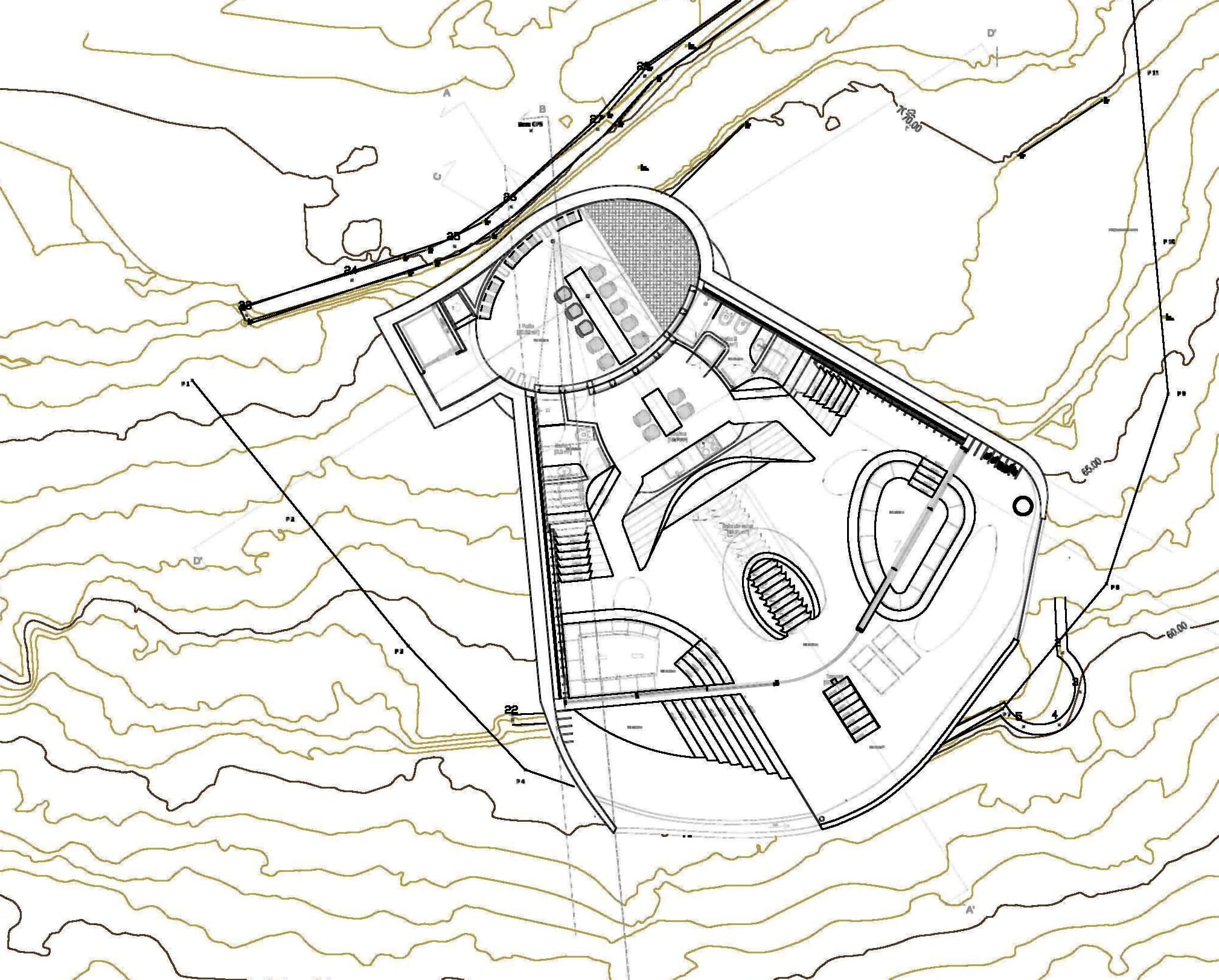 House on the Cliff II, Ground floor plan