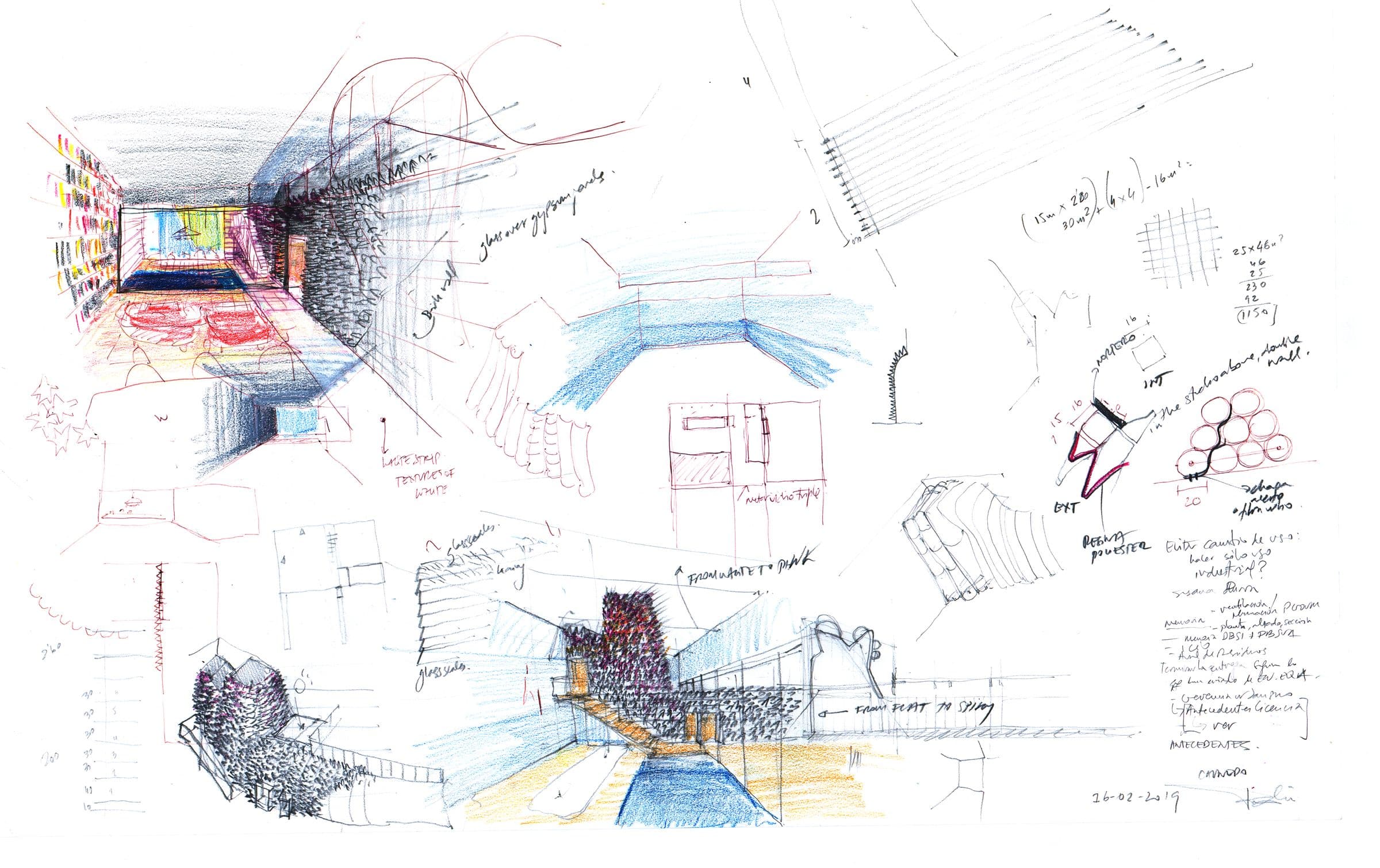 Loft in Madrid, Sketch