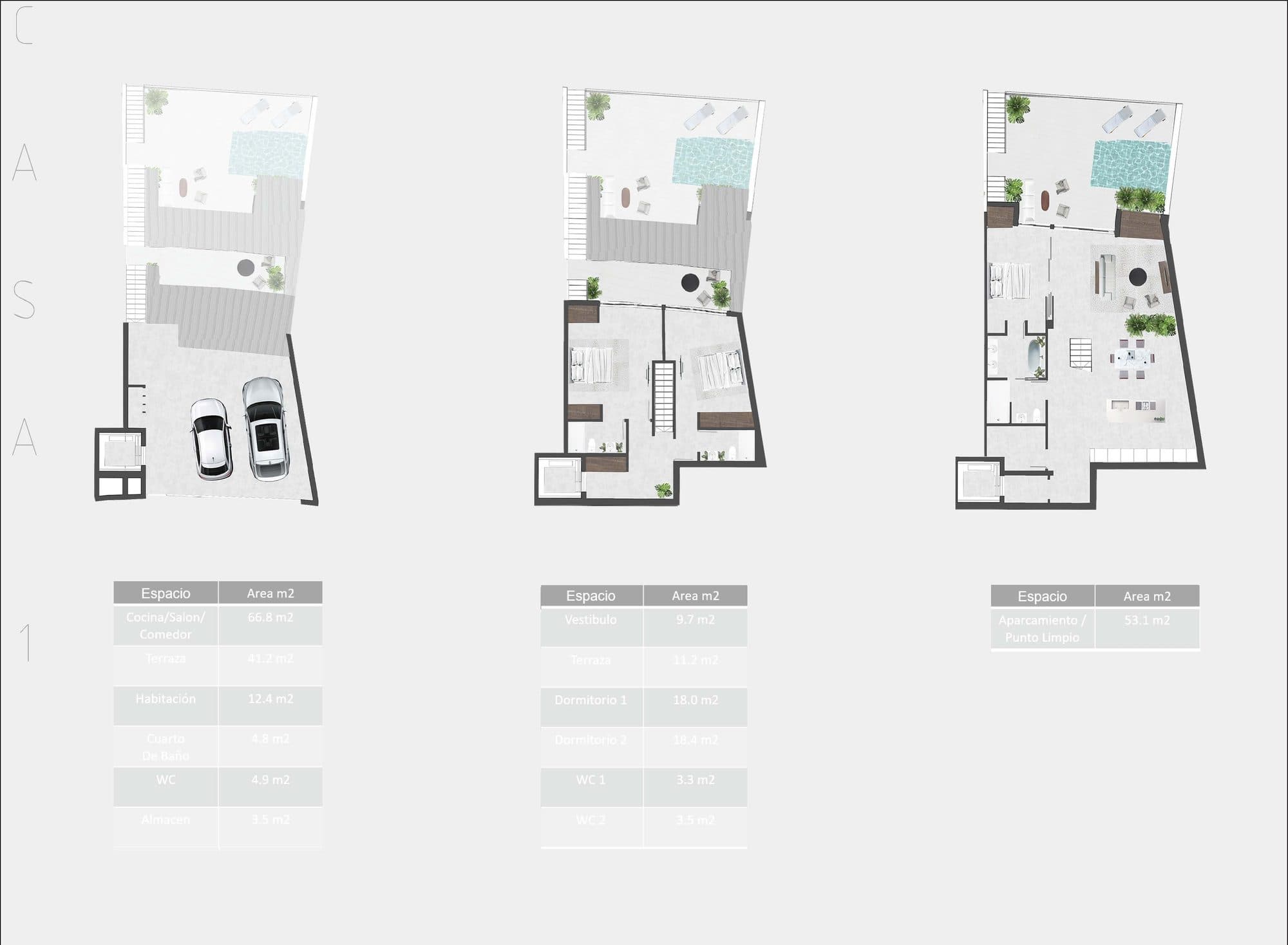 Los Madroños, House type 1