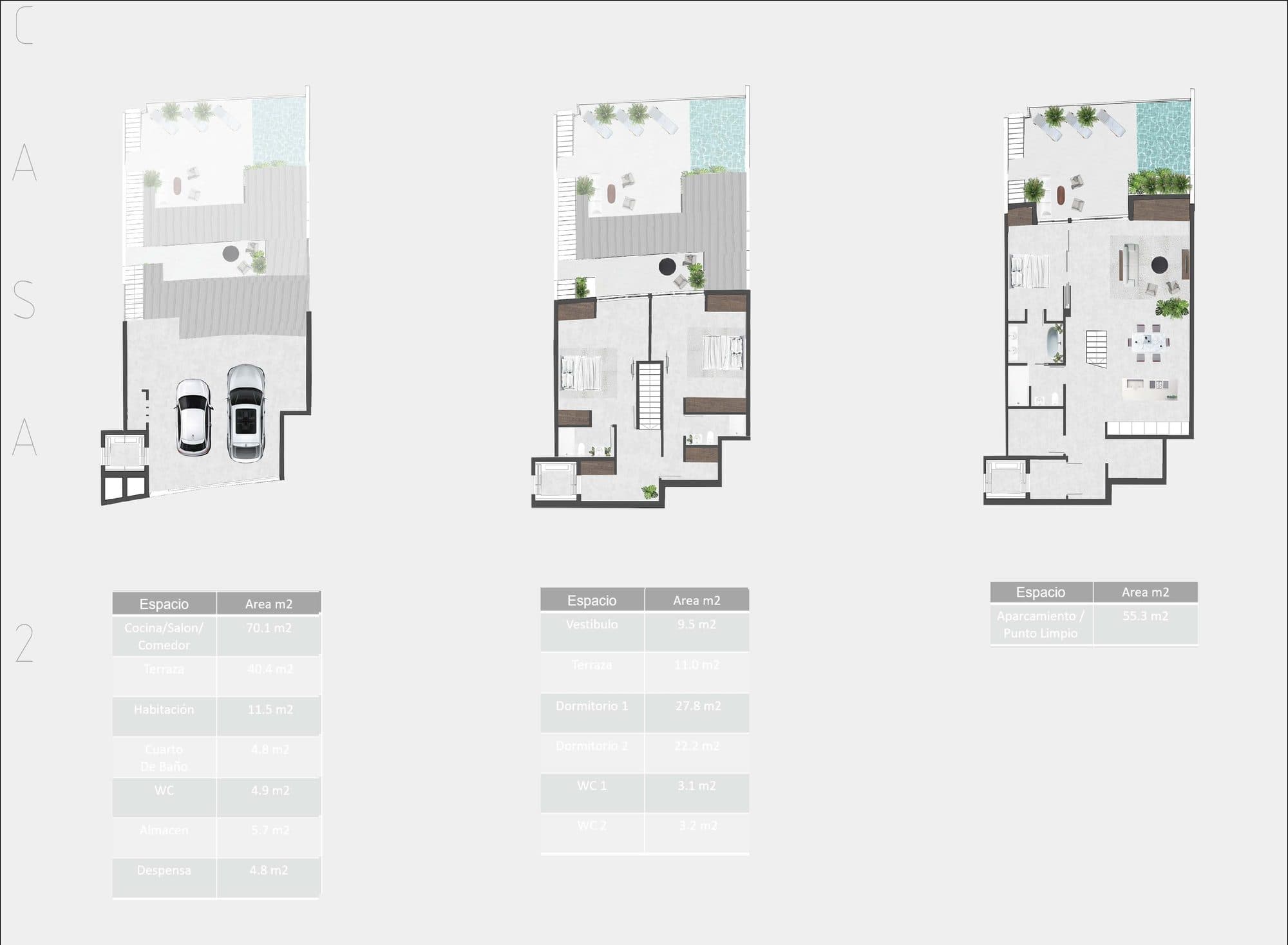 Los Madroños, House type 2