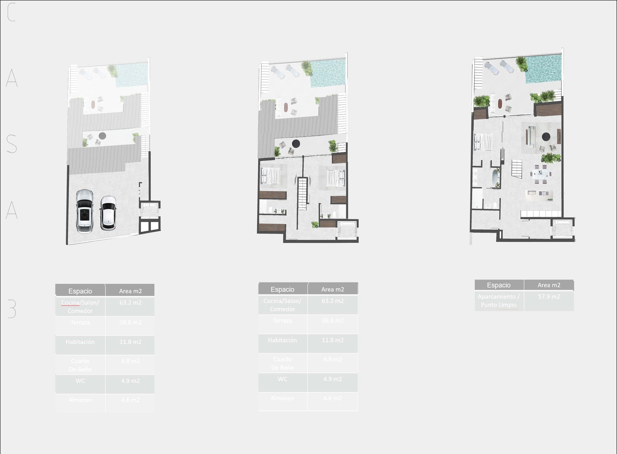 Los Madroños, House type 3