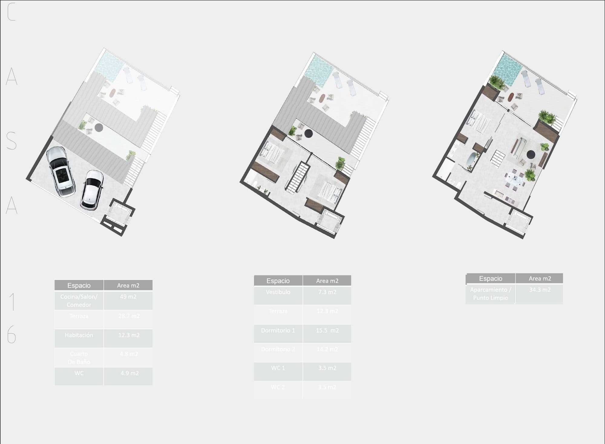 Los Madroños, House type 16