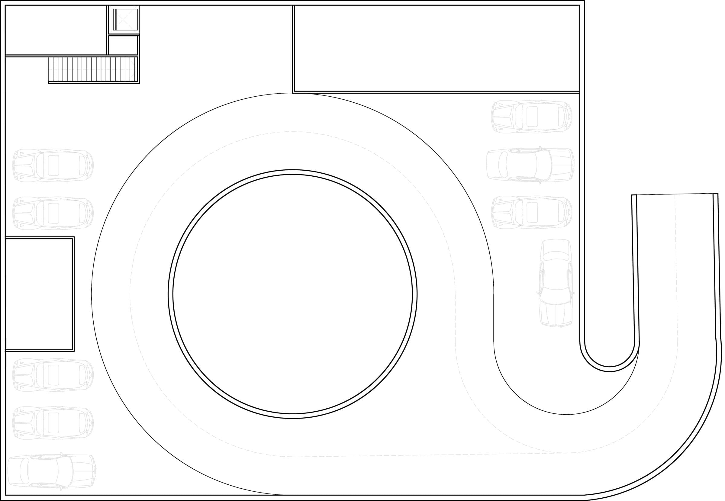 House in La Moraleja I, Basement plan