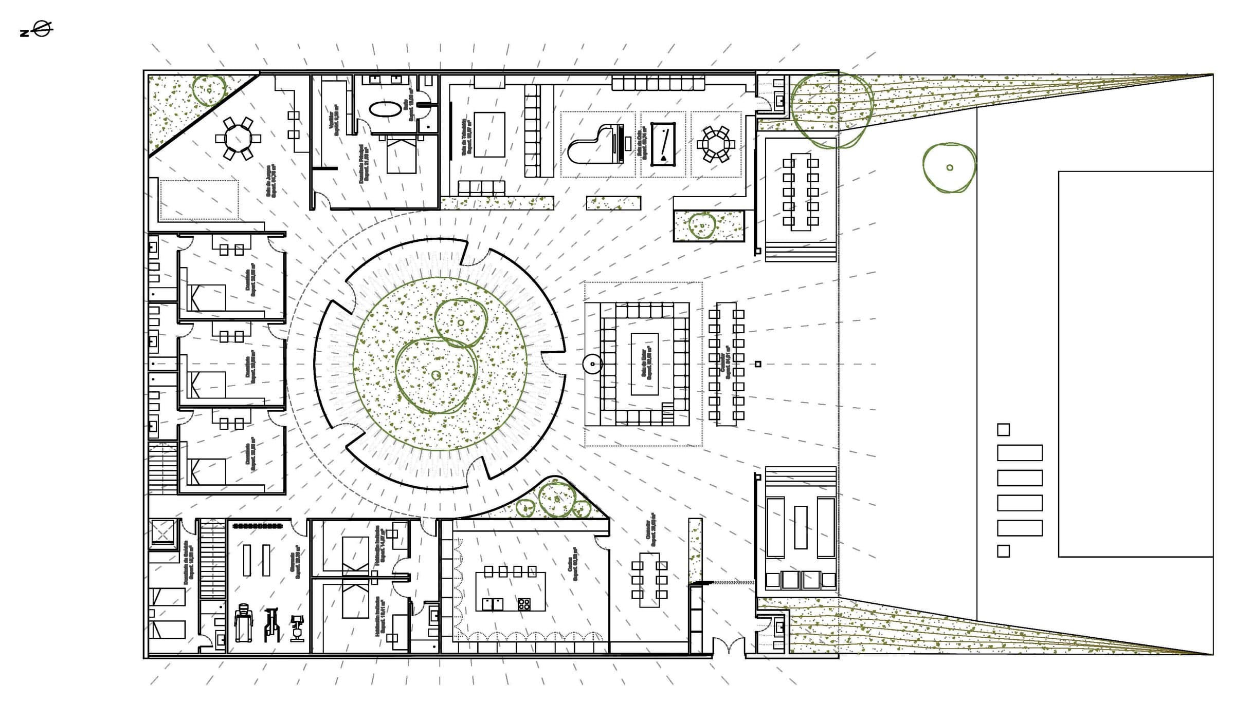 House in La Moraleja I, Ground floor plan