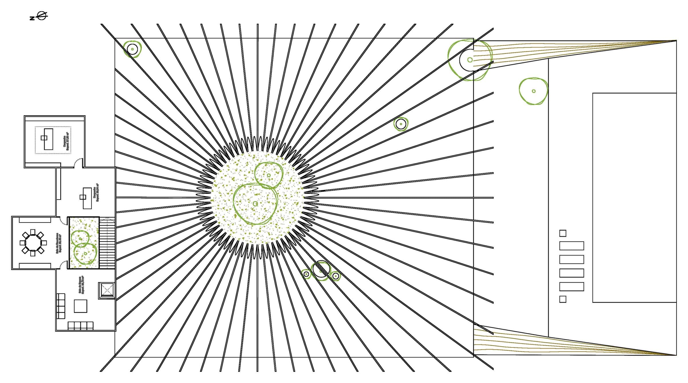 House in La Moraleja I, Roof plan