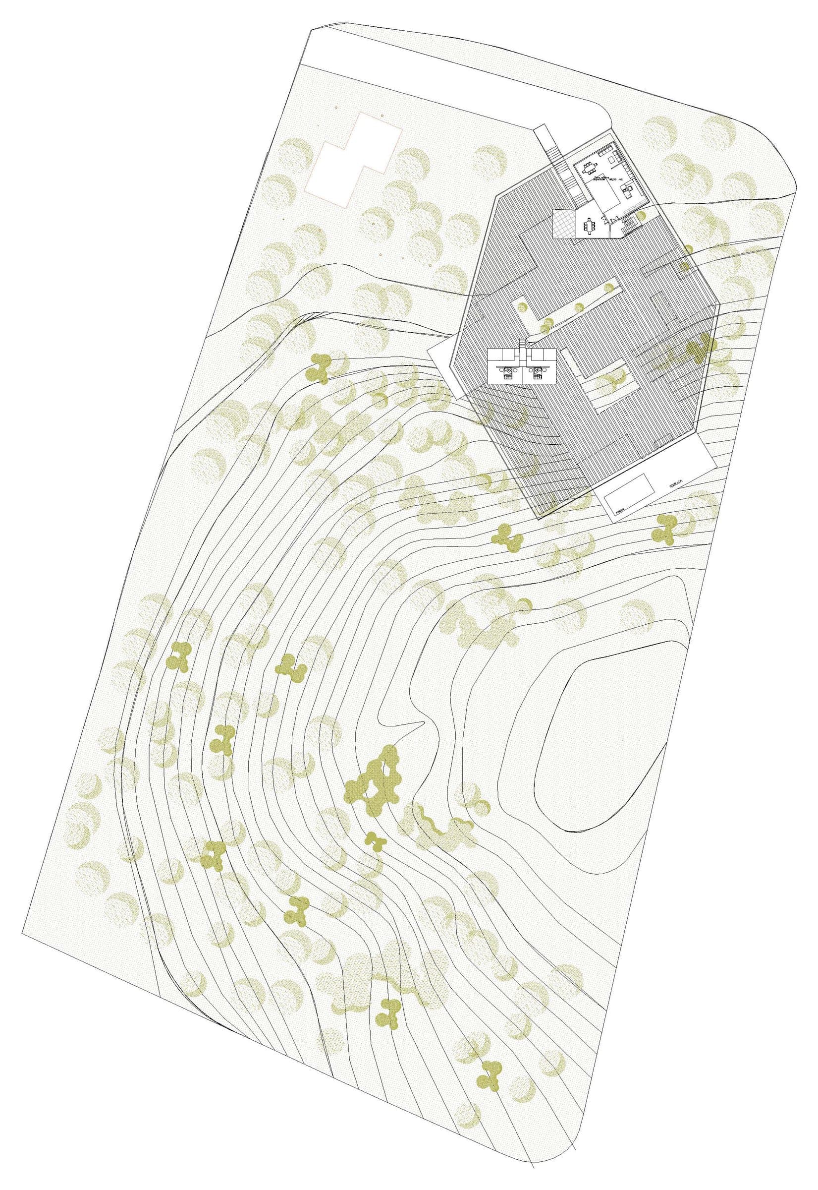 House in La Moraleja II, Site plan