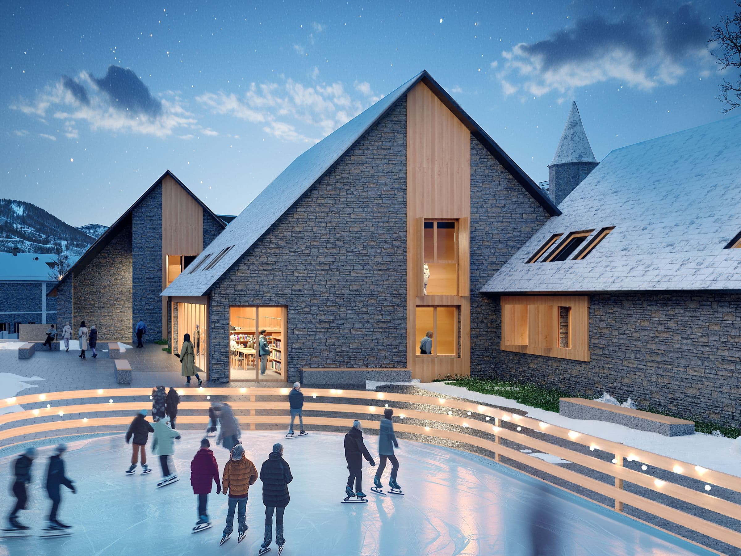 32 Homes in the Pyrenees, Ice rink