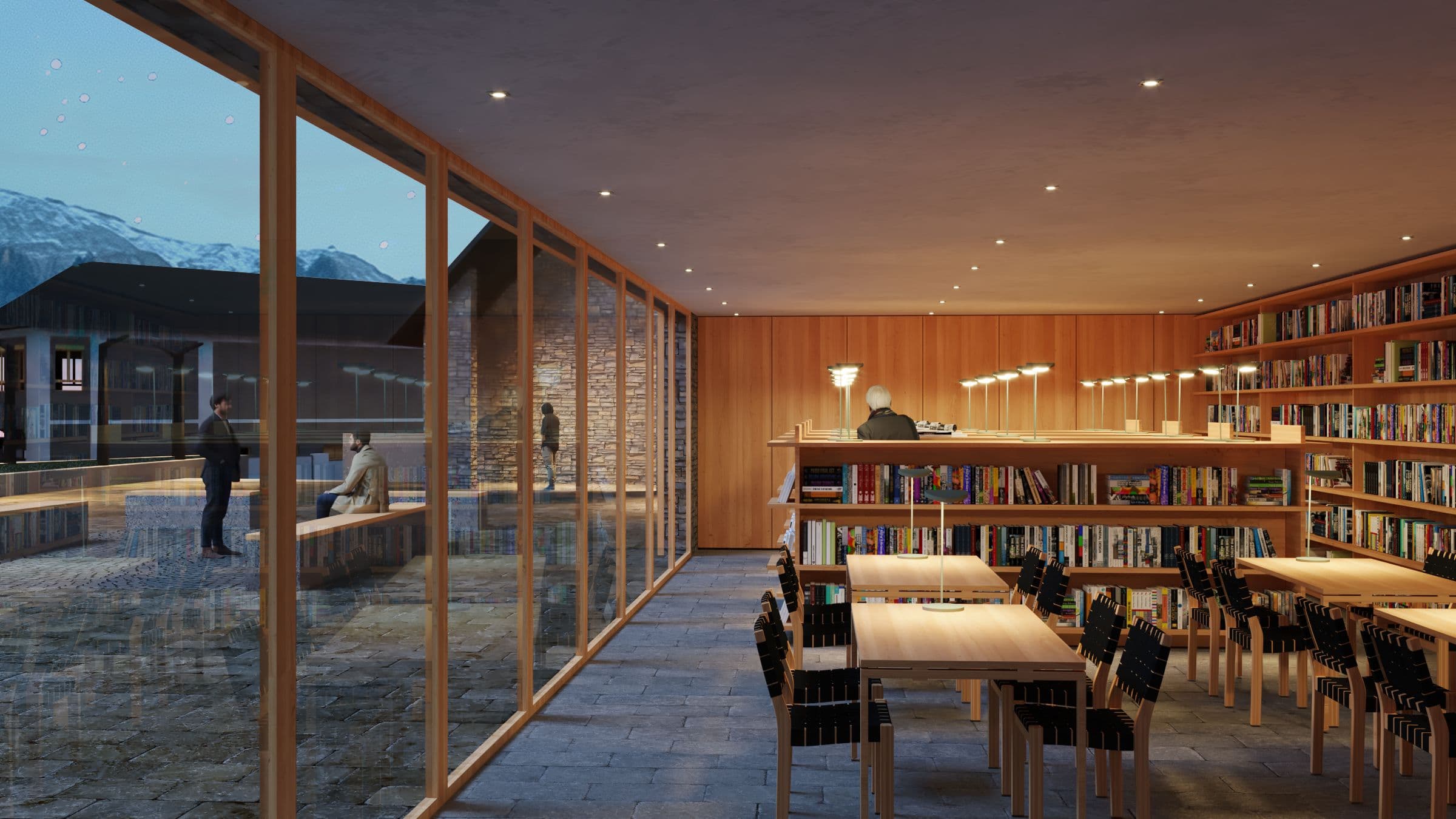 32 Homes in the Pyrenees, Library