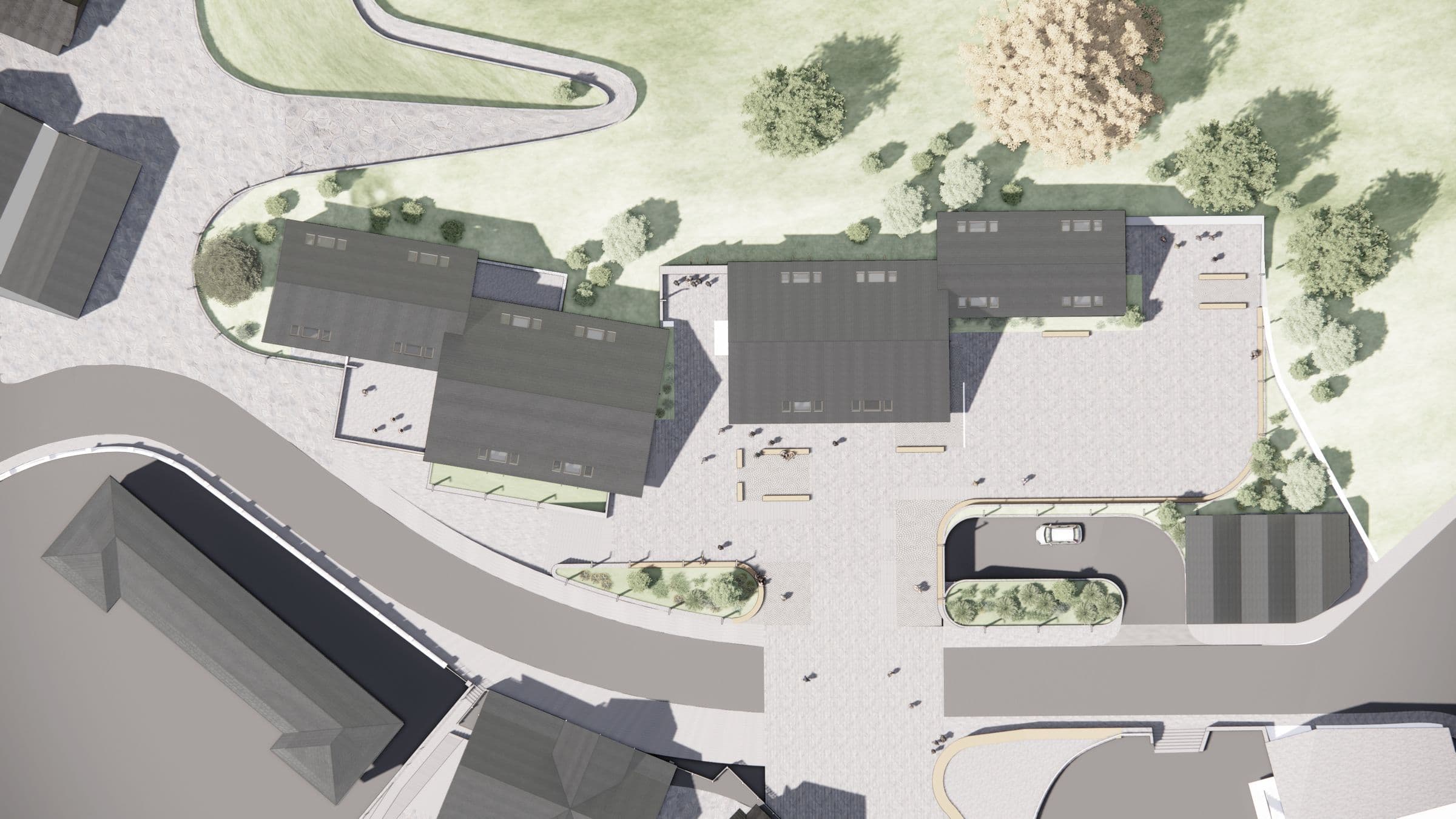 32 Homes in the Pyrenees, Site plan